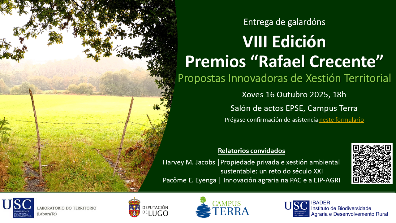 Innovación e compromiso co territorio: Coñece ós gañadores dos VIII Premios Rafael Crecente