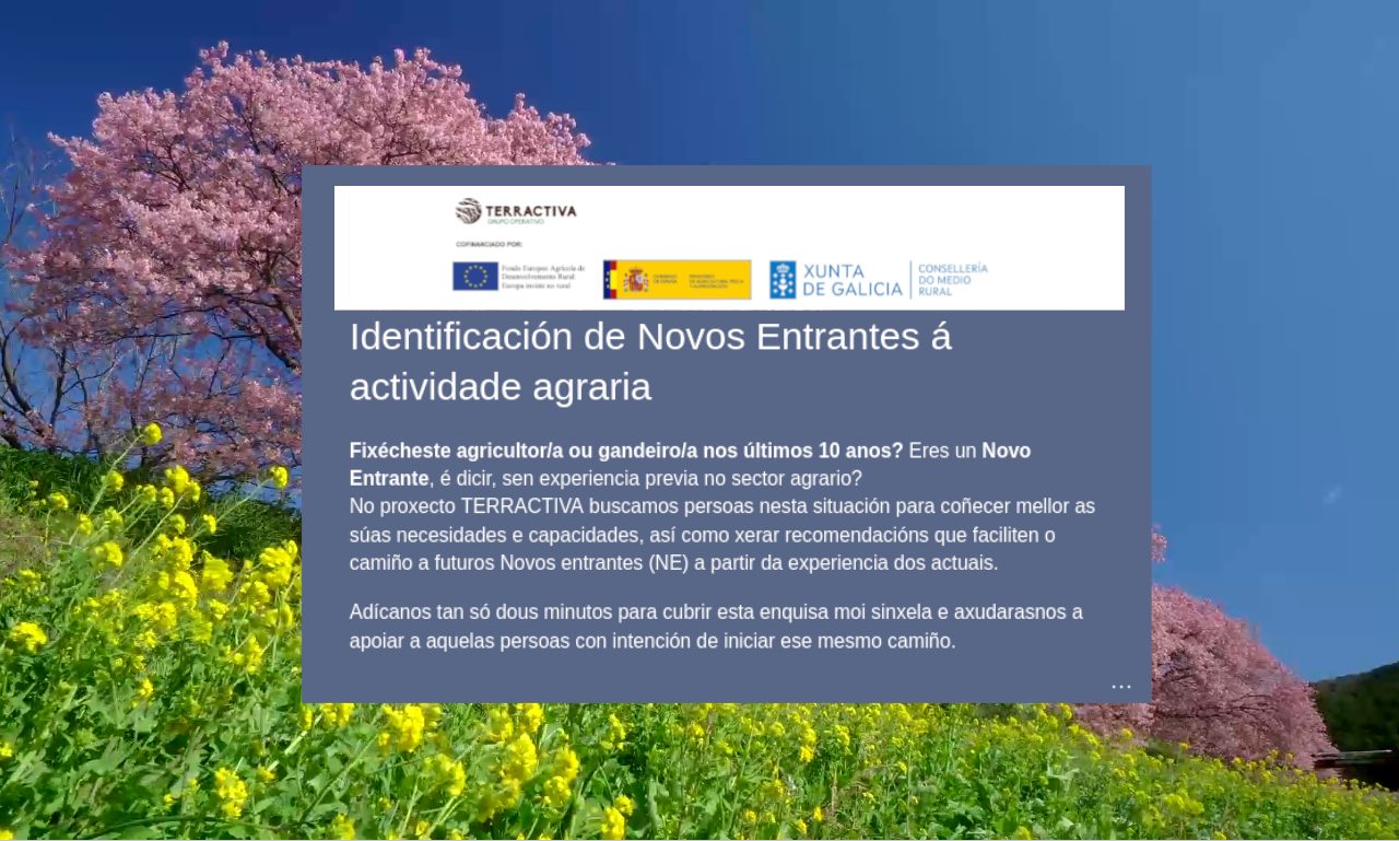 TERRACTIVA - Identificación de Nuevos Entrantes a la actividad agraria
